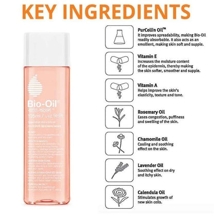Bio-Oil Skincare Oil Stretch Marks Acne/Pimple Scar/Old/Scars Remover Removal Ageing Skin 200ML