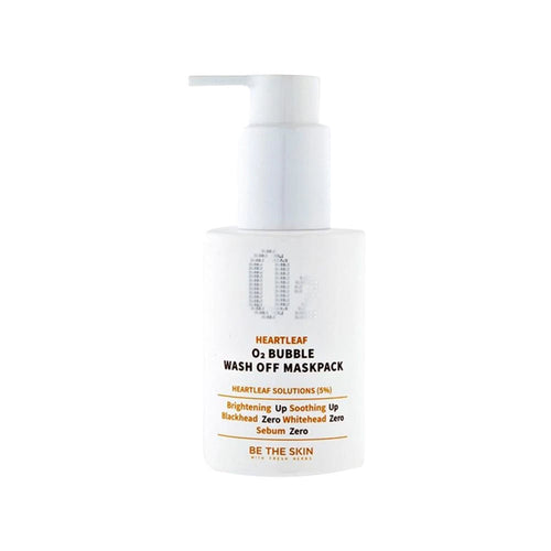 BE THE SKIN Heartleaf O2 Bubble wash off maskpack 120g