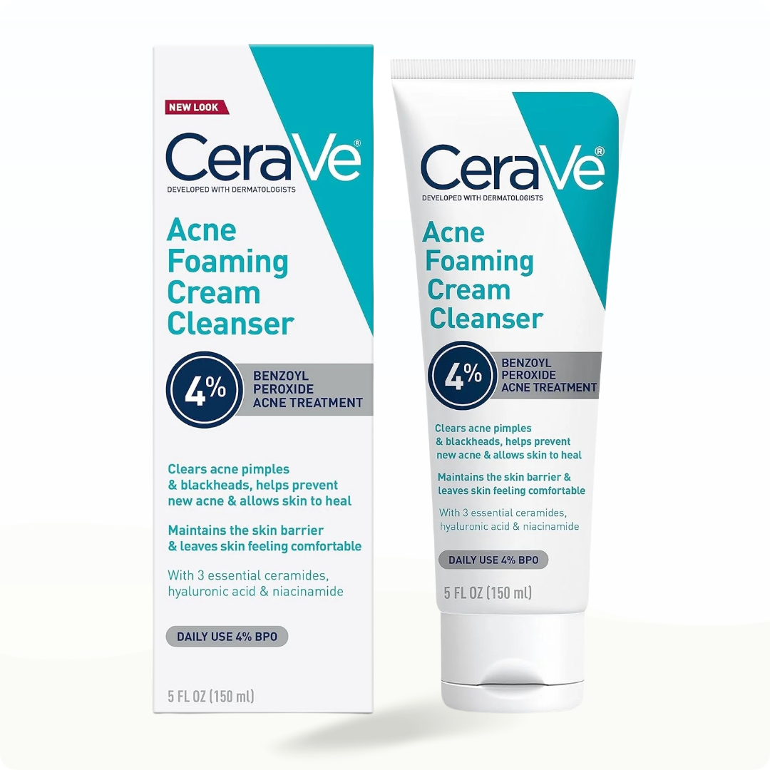 CeraVe Acne Foaming Cream Cleanser - Modarak Qatar