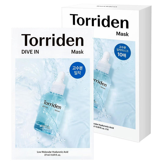 Torriden Dive-in Low Molecular Hyaluronic Acid Mask Pack 27ml*10ea