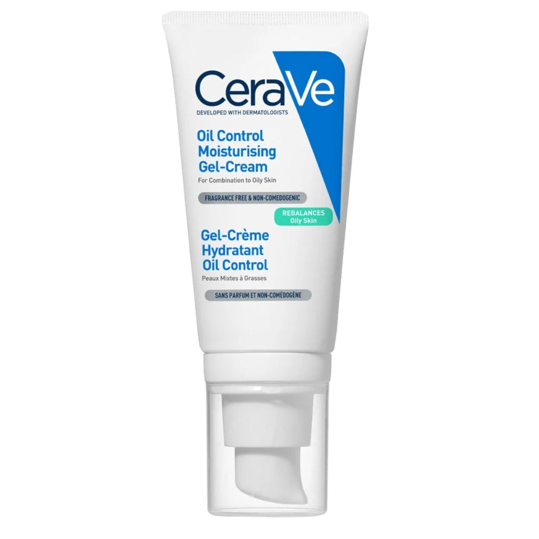 CeraVe Oil Control Moisturising Gel-Cream With Oil Absorbing Technology and Ceramides for Combination and Oily Skin 52ml