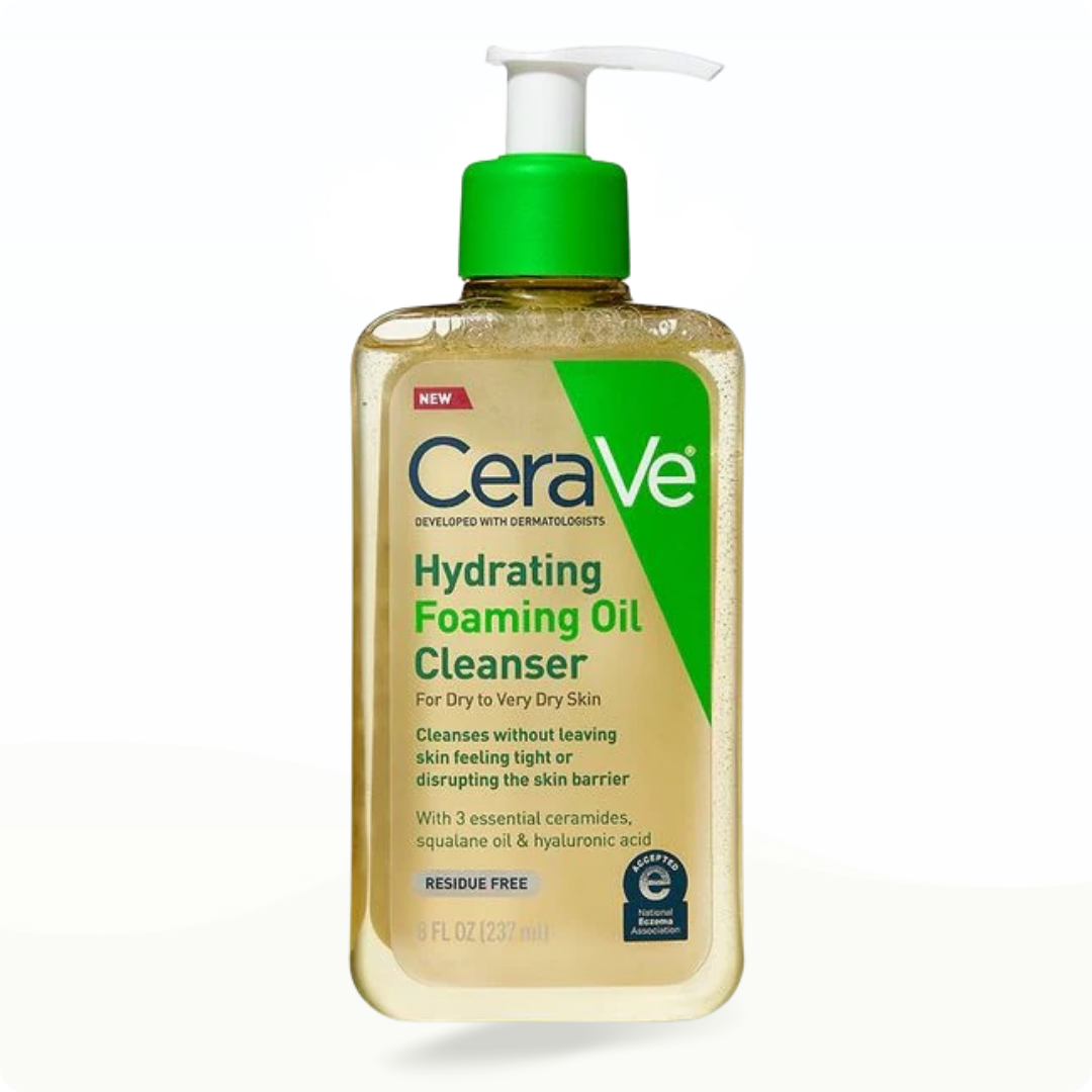 Cerave Hydrating Foaming Oil Cleanser for Dry to Very Dry Skin - Modarak Qatar