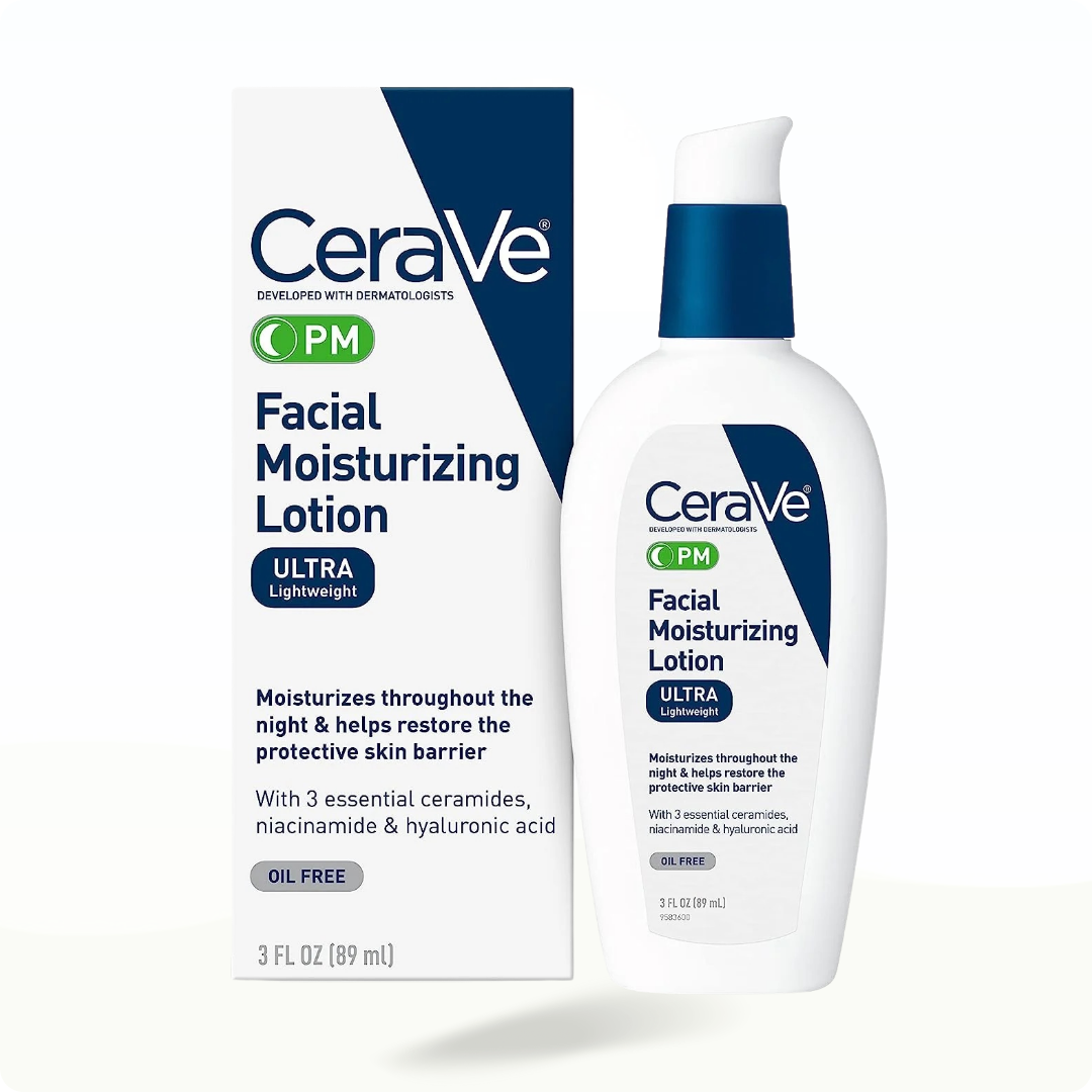 CeraVe Pm Facial Moisturizing Lotion For Night Time Ultra Lightweight - Modarak Qatar