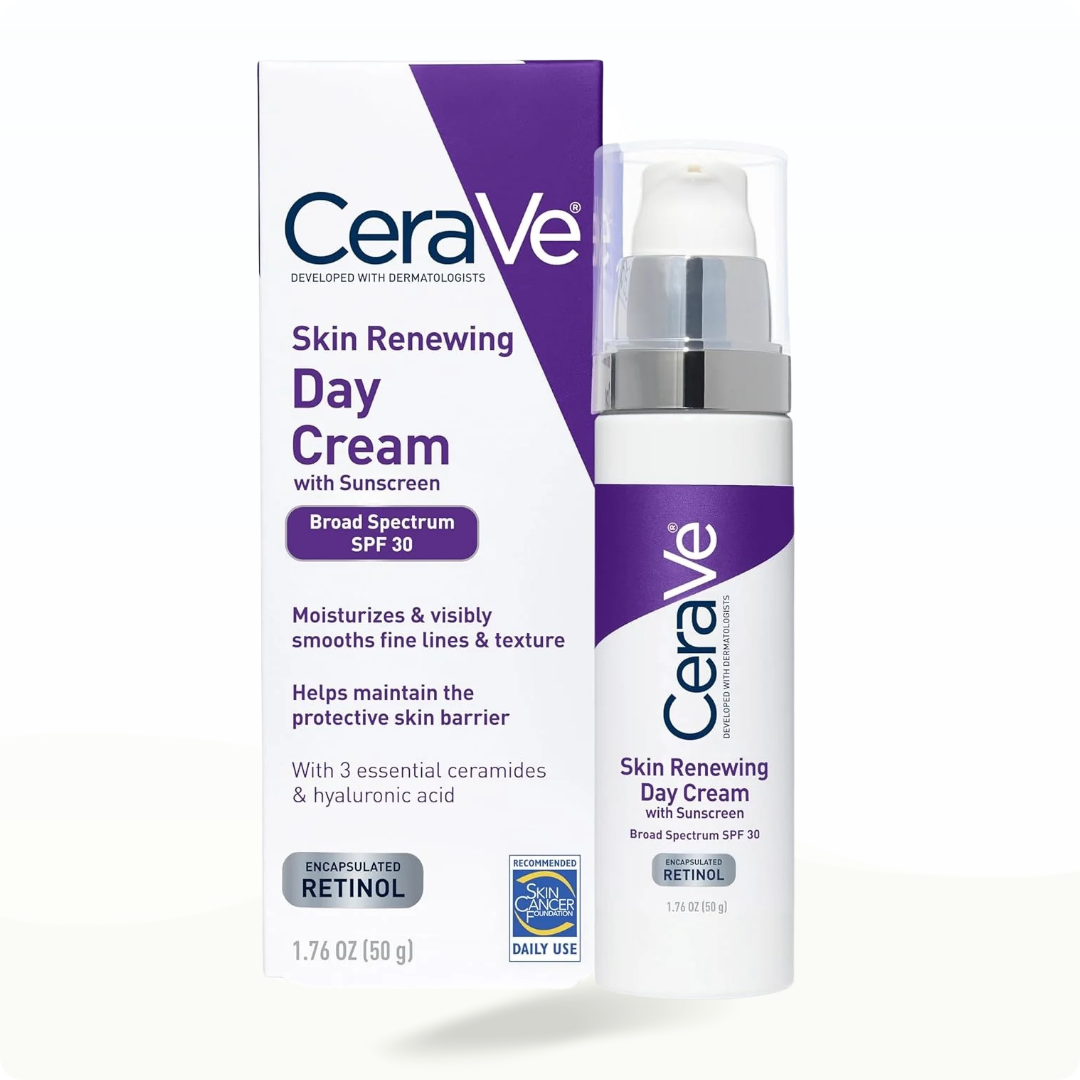 CeraVe Skin Renewing Day Cream With Sunscreen Spf 30 - Modarak Qatar