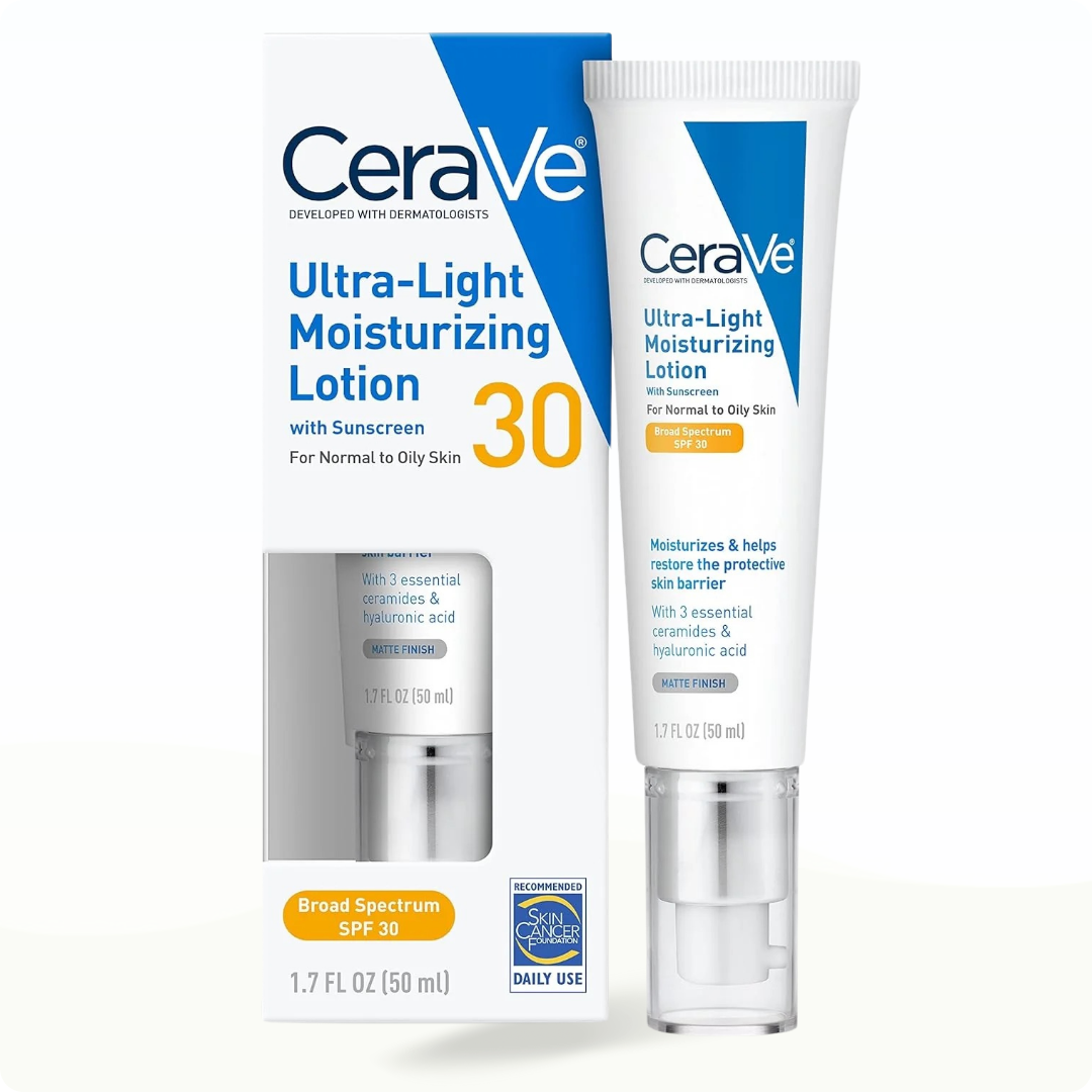 CeraVe Ultra Light Moisturizing Lotion Spf 30 for Normal to Oily Skin - Modarak Qatar